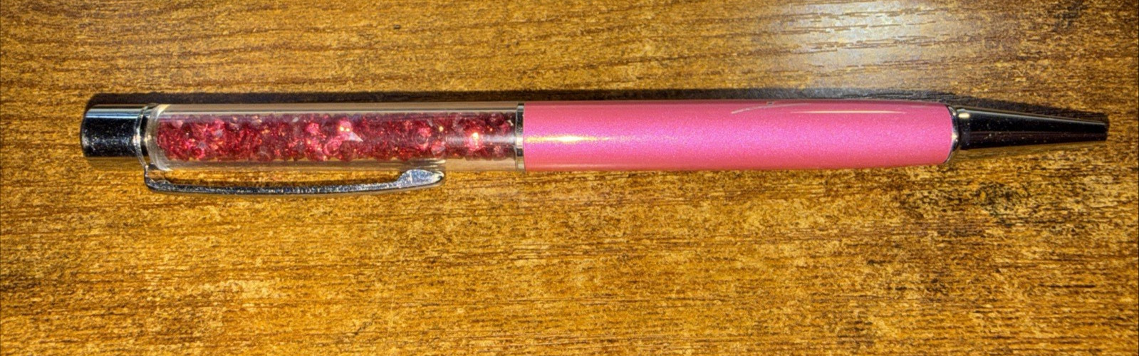 PenGems Pen with Gem – PInk with silver tip
