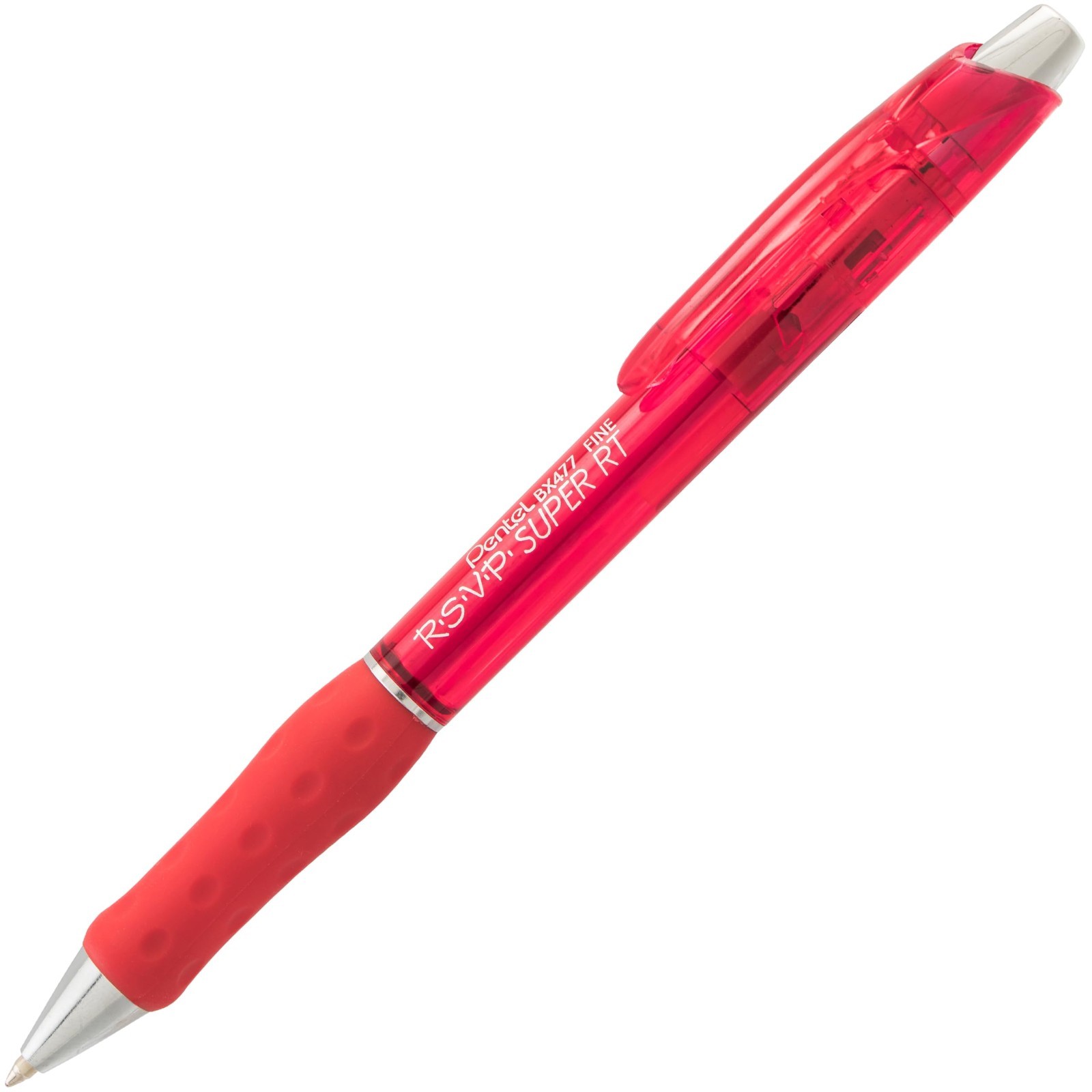 Fine Line Ballpoint Pen 0.7mm – Red Ink, Smooth Writing, Ergonomic Grip, 12 Pack