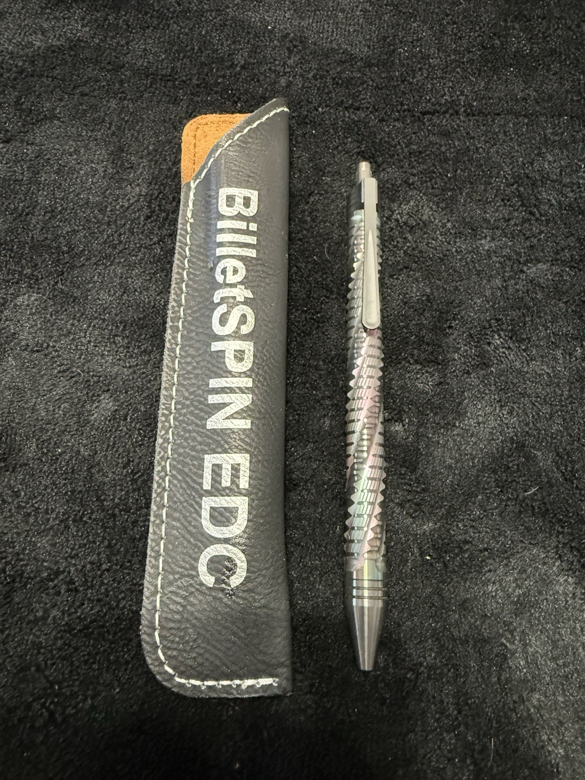 Billetspin Soul Pen Incredibly Rare Oil Slick Full Zirconium Limited Edition
