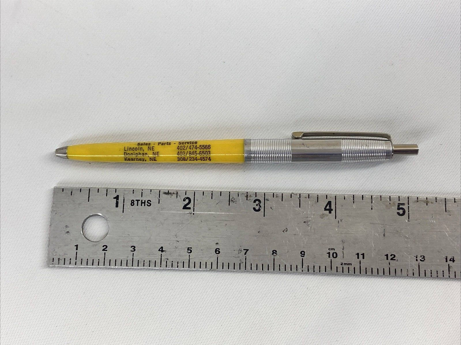 Vintage Your Caterpillar Dealer Lincoln Equipment Co. Nebraska Ballpoint Pen USA