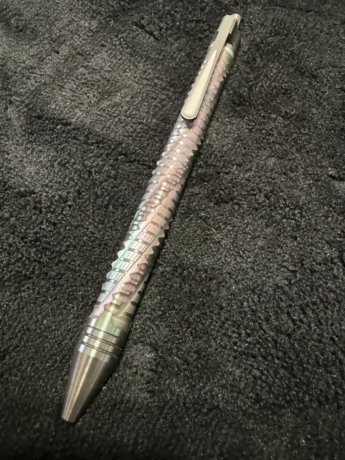 Billetspin Soul Pen Incredibly Rare Oil Slick Full Zirconium Limited Edition
