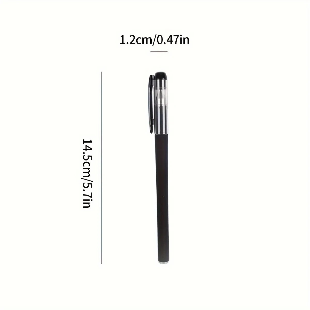 5/10 Pcs BallPoint Pens BLACK Gel Ink Pen Smooth Writing 0.5mm Nib – Best Price