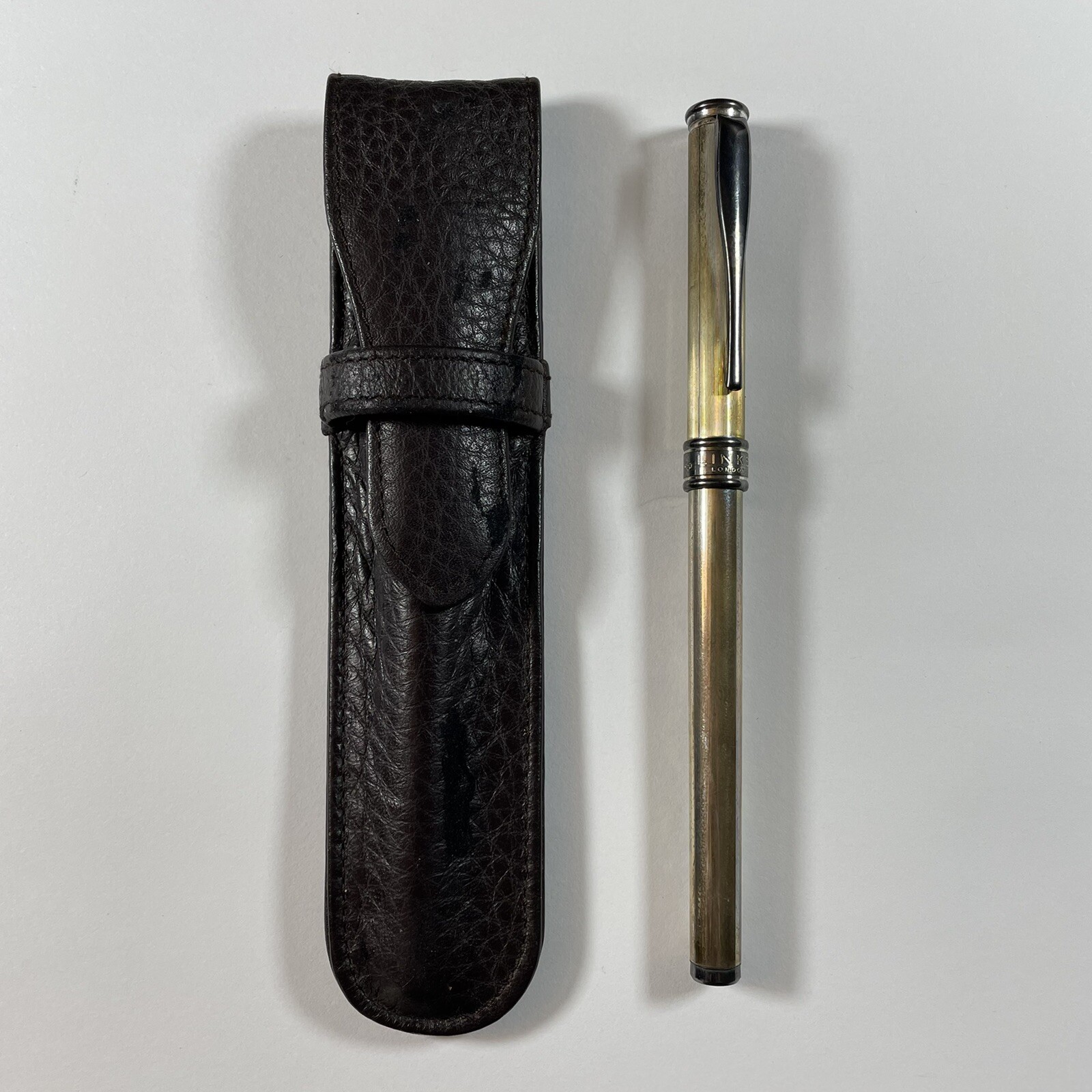 Vintage Links of London Collecitable Silver Pen and Case (Not Tested)