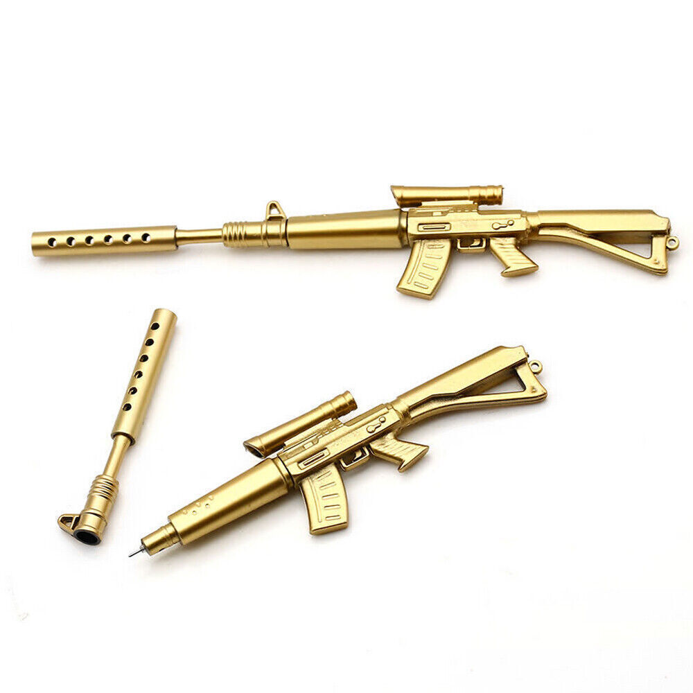1Pc Rifle Shape Ballpoint Pen Black Ink Stationery Ball Point Novelty Pen NEW