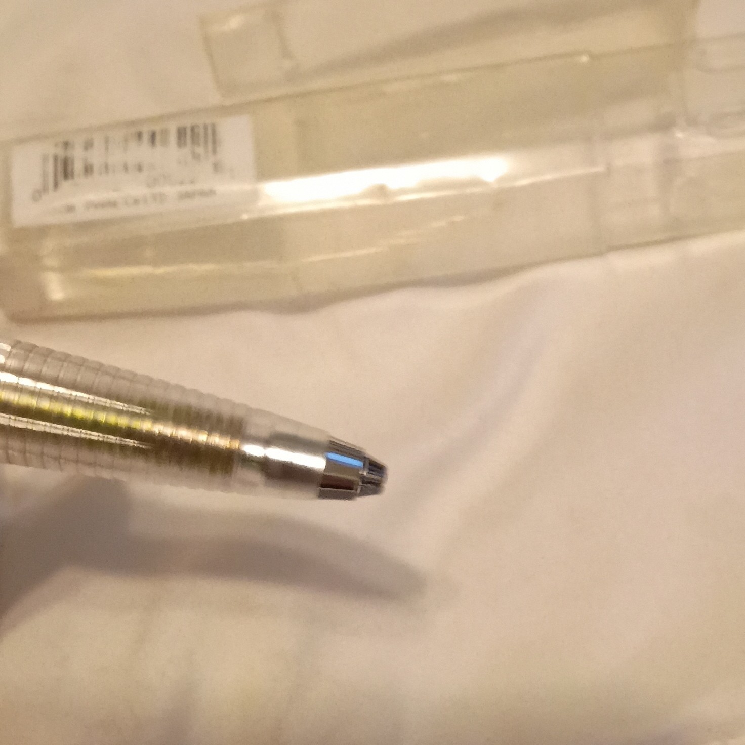 Pentel Plastic Multicolor Retractable Ballpoint Pen w/ Multicolor Ink & Case