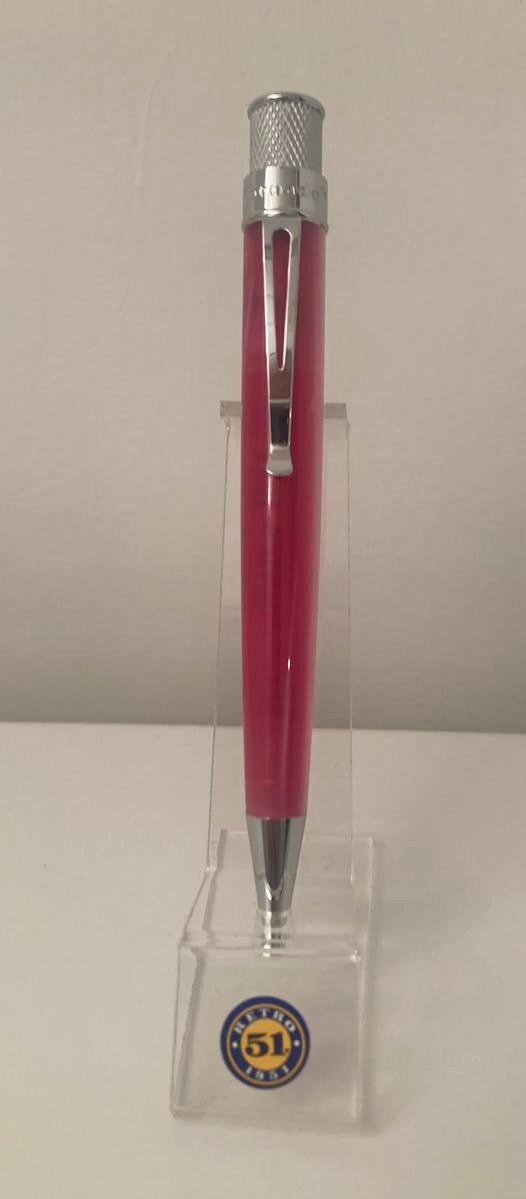 Retro 51 Vault Tornado Acrylic Rollerball Pen/Pink Cotton Candy – New & Sealed