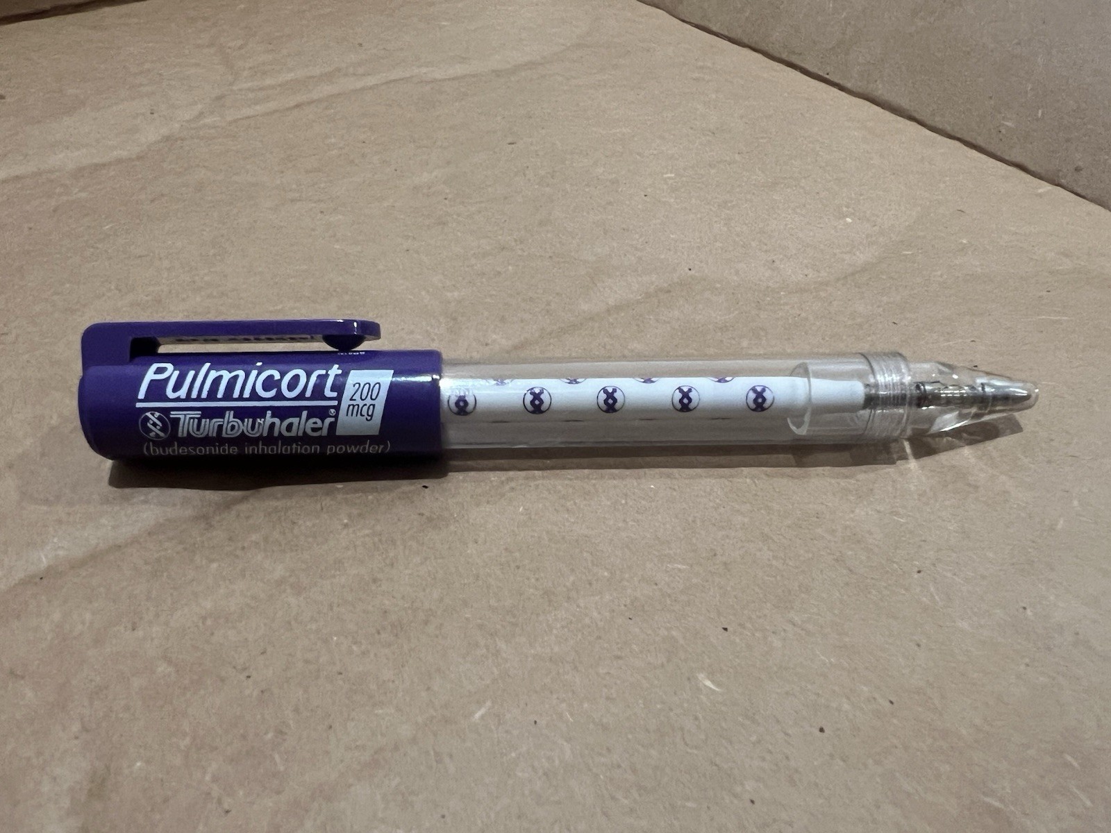 Pulmicort Turbuhaler Branded Ballpoint Pen, Black Ink, Pen Works