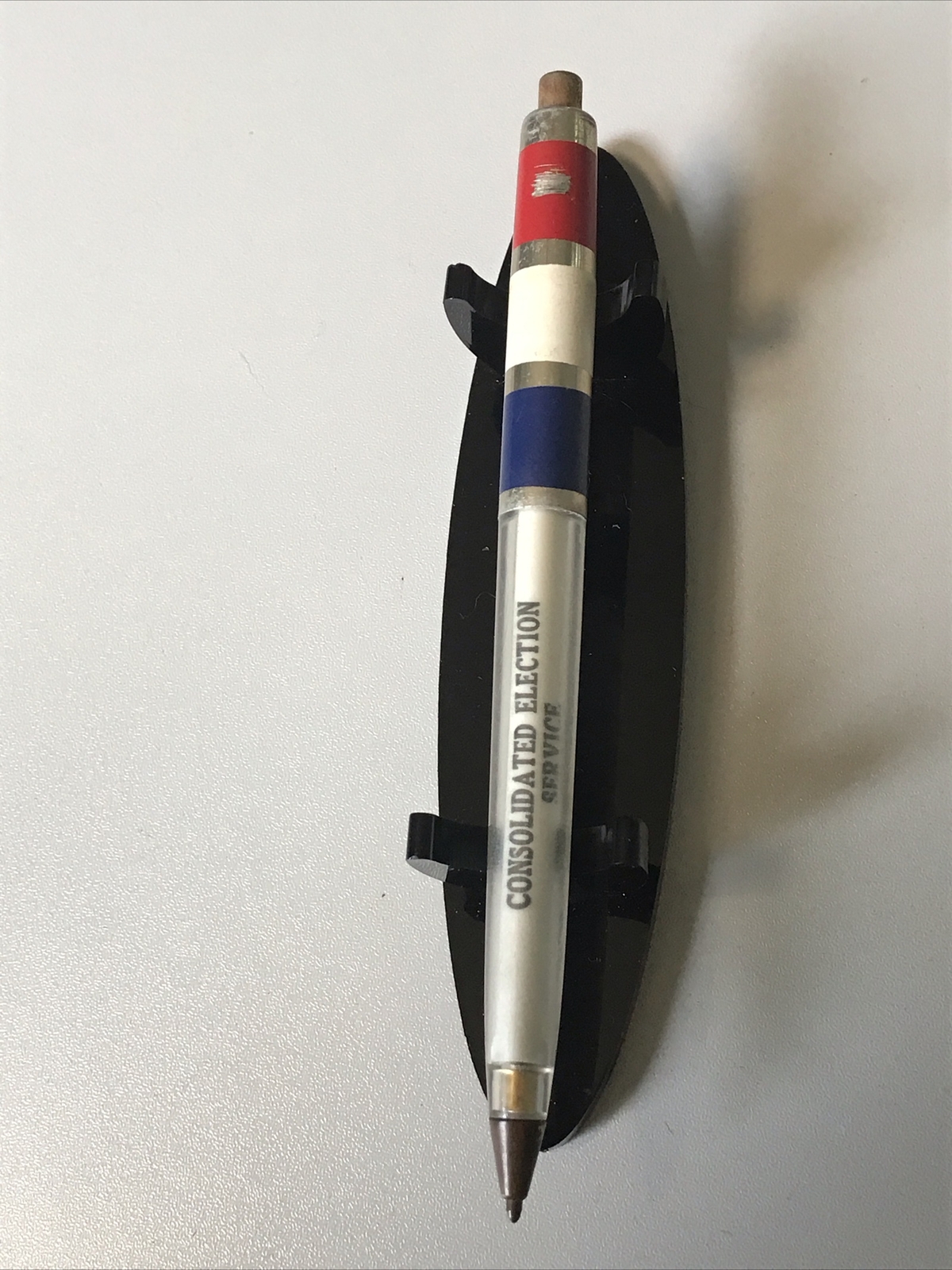 VTG RWB Rocket Ballpoint Pen Consolidate Election Service Salina Kansas A260