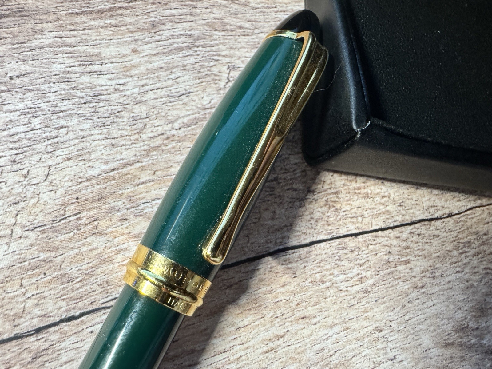 AURORA IPSILON Ballpoint Pen, SATIN GREEN | Barely used, NM, Italy, not fountain