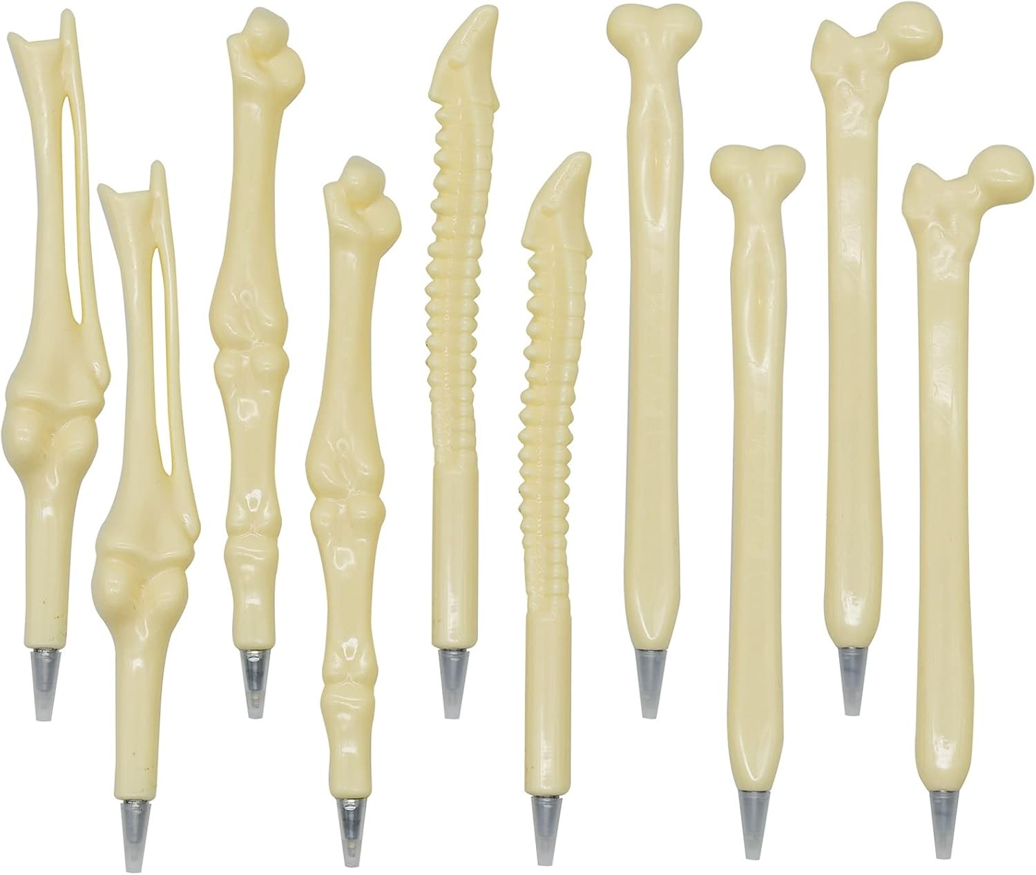 Maydahui 10 PCS Bone Shape Ballpoint Pens Nurse Doctor Pen Black Ink for