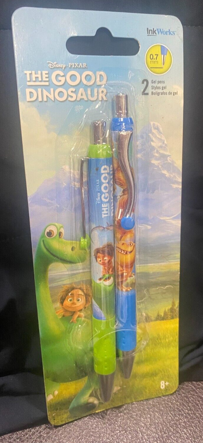 The Good Dinosaur 2 Pack Pen Disney Pixar Arlo and Spot Gel Pens New in Package