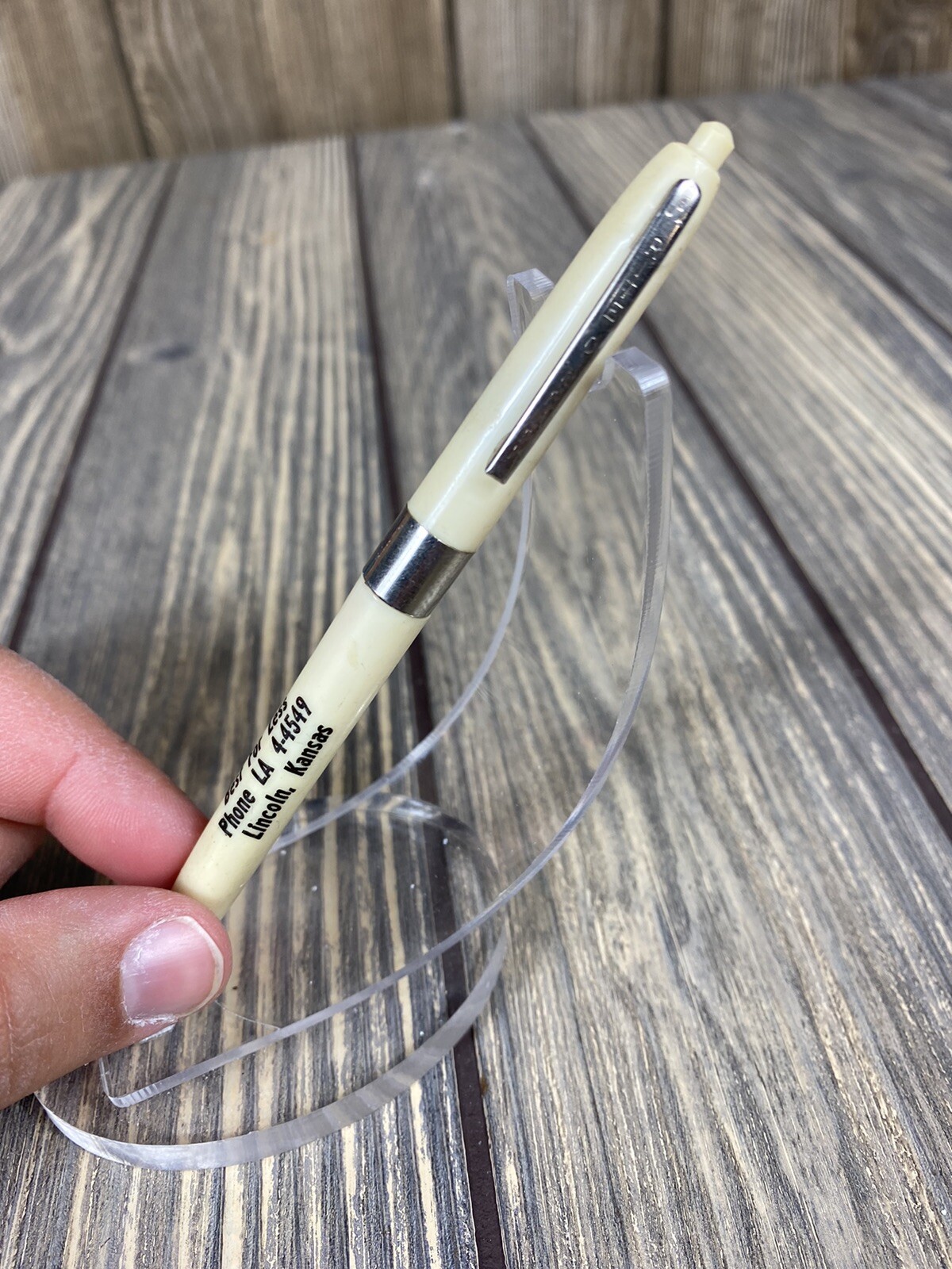 Vintage Hall Furniture And Mortuary Lincoln Kansas Pen Advertisement