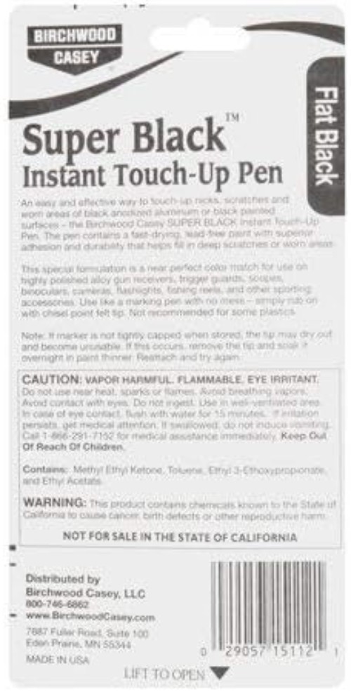 Non-Toxic Fast-Drying Black Touch-Up Pen – 0.33 Oz for Versatile Scratch Repair