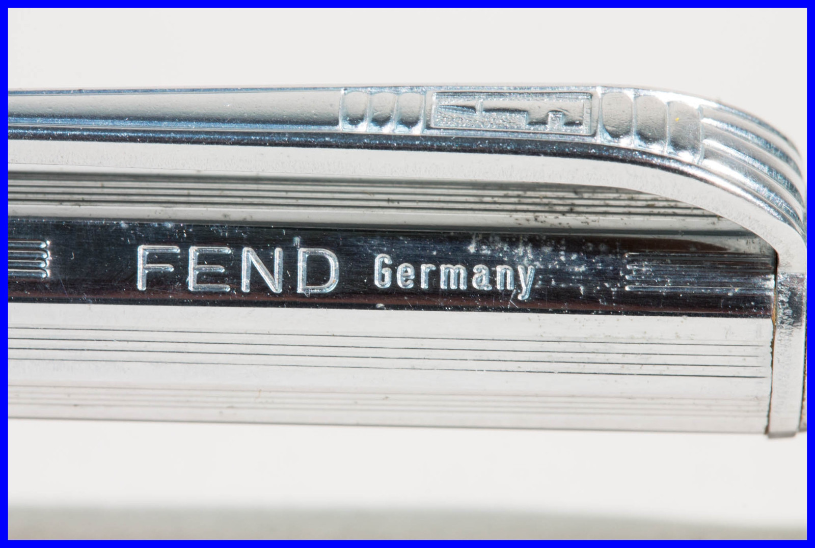 1960er Fend Ballpoint Pen IN Chrome, Vollmetal, Octagonal Unbrührt IN The Boxed