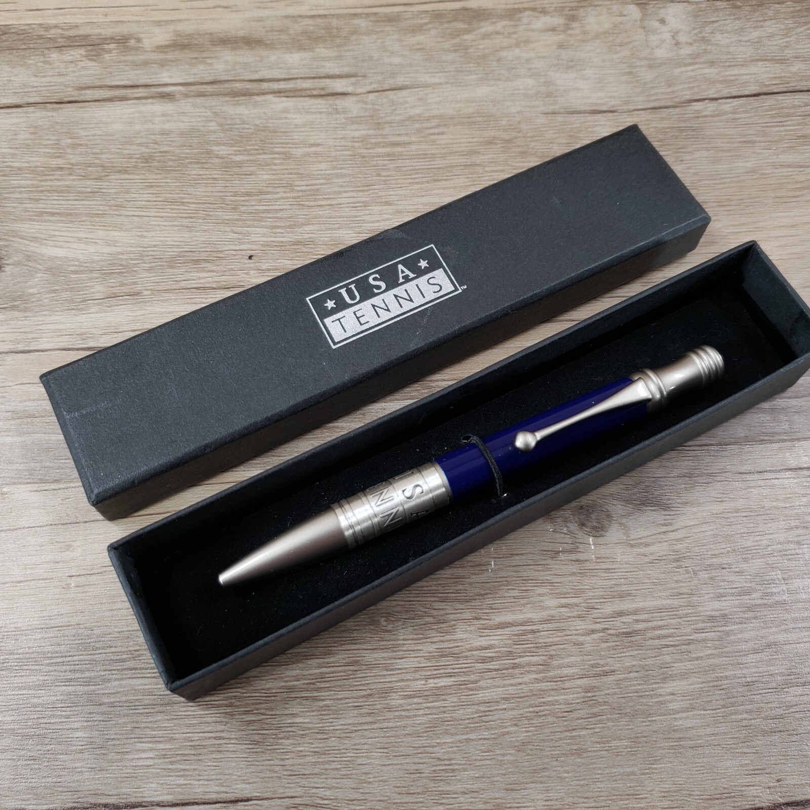 Bettoni Ballpoint Pen Twist Action-Gift Box USA TENNIS Needs Refill H1
