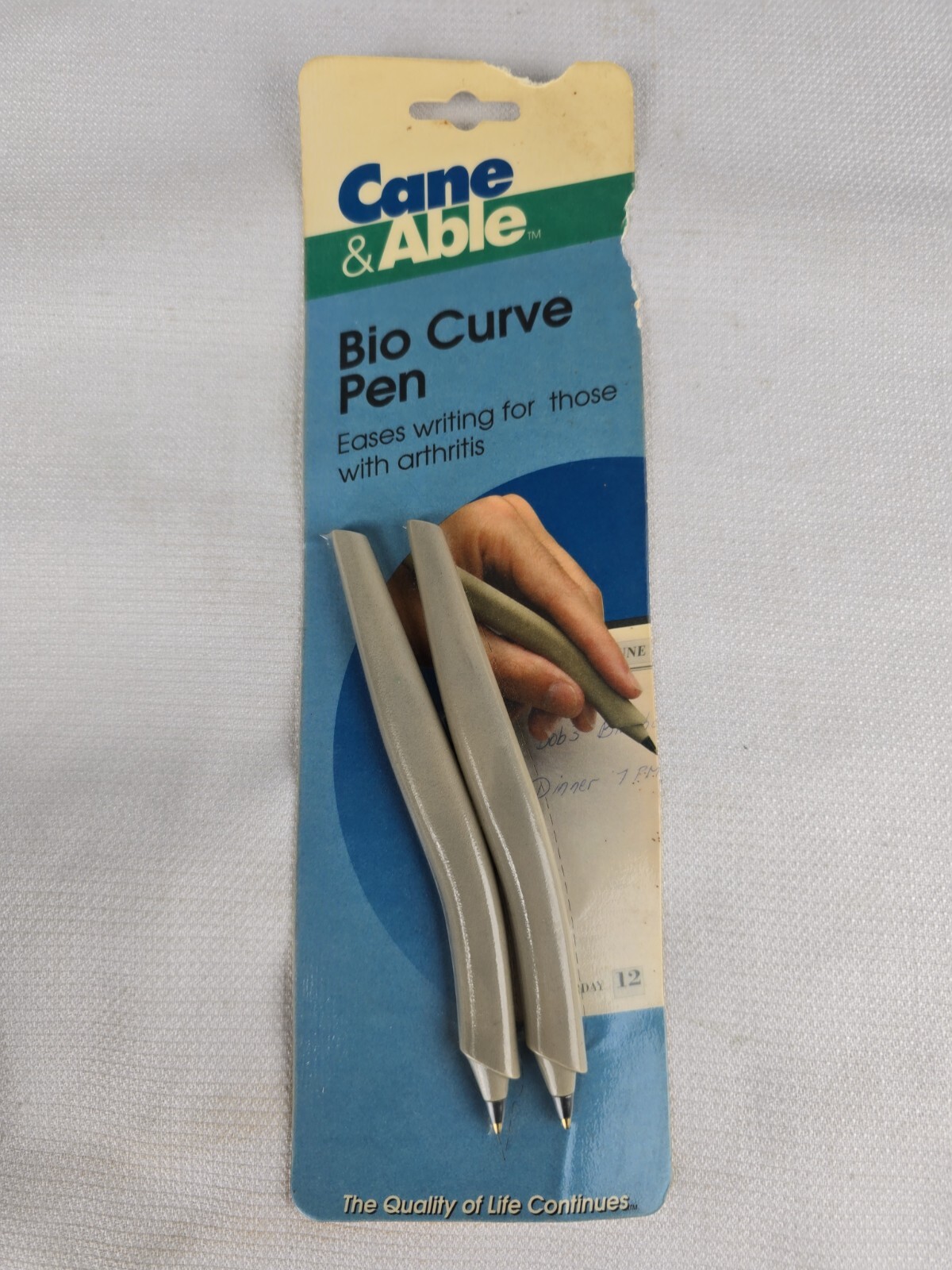 Rare Cane & Able Bio Curve Pen Eases writting for those with arthritis NOS