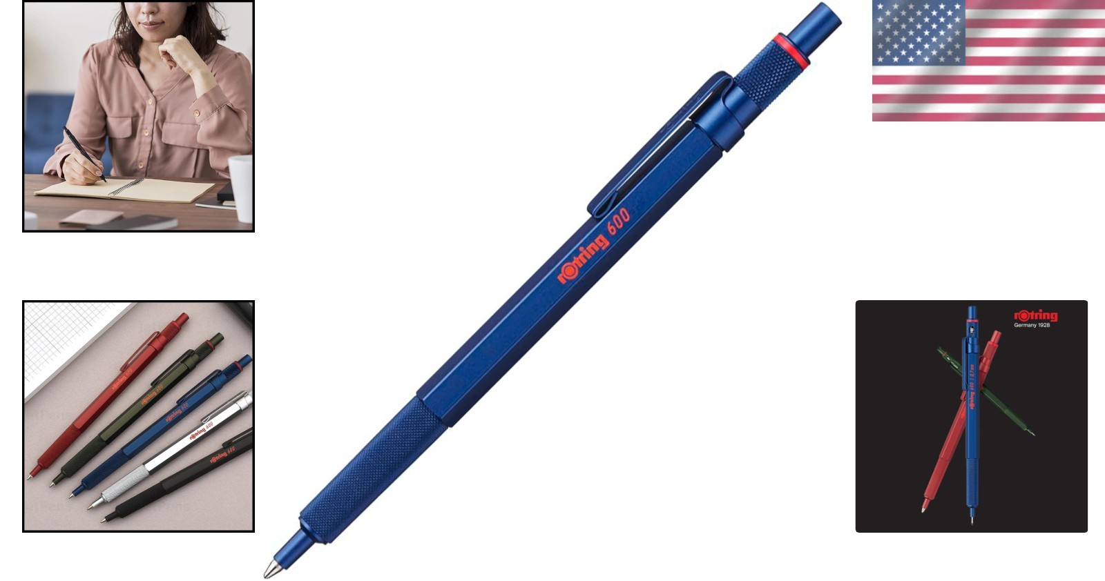 Compact 600 Ballpoint Pen – Non-Slip Grip, Perfect for Writing and Drawing