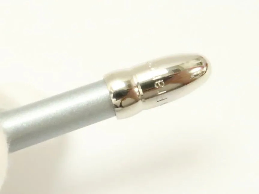 Louis Vuitton Ballpoint Pen Silver Metal Body Only Good Condition Used Japan