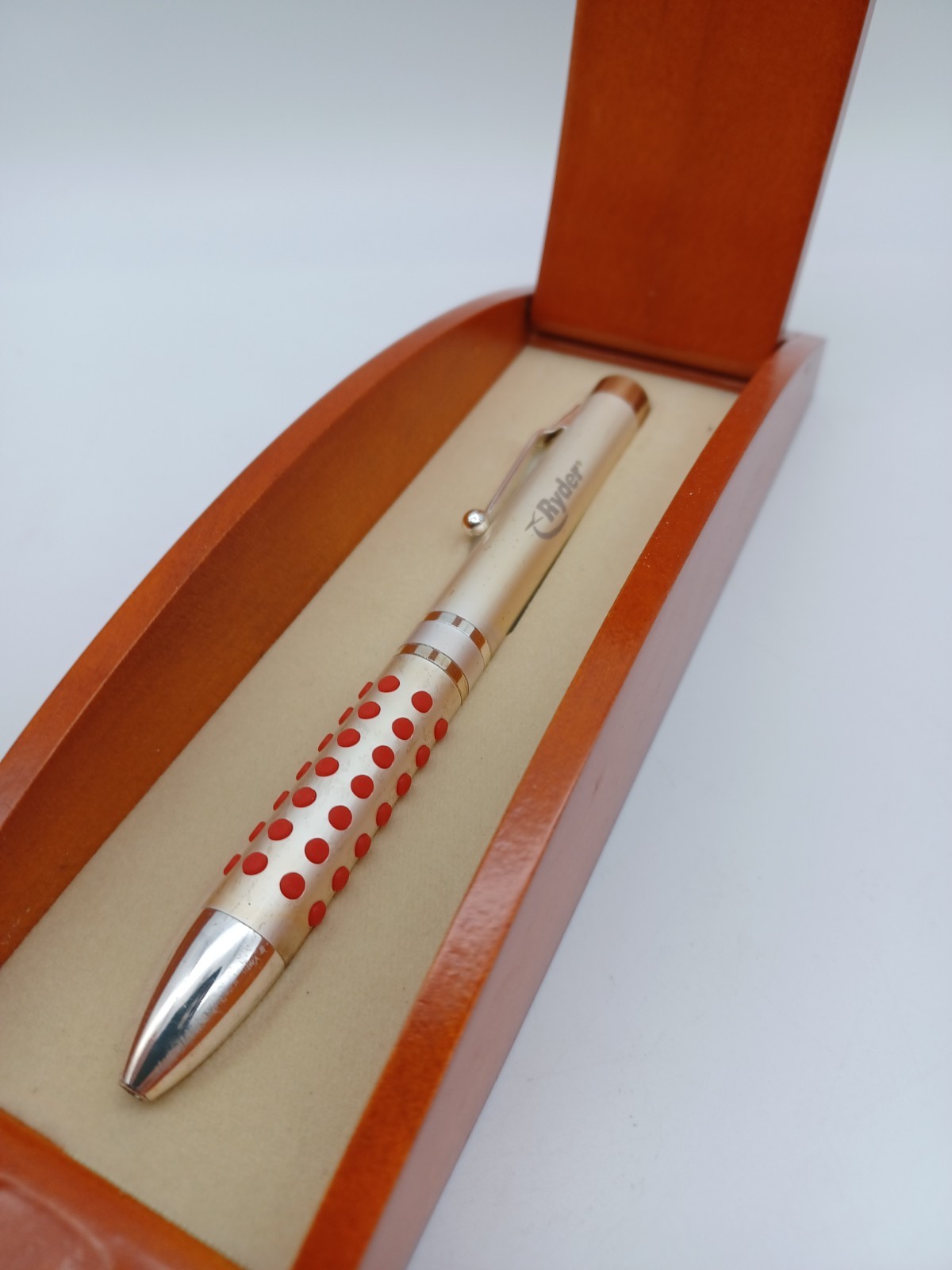 Ryder Branded Ballpoint Pen In Wooden Box