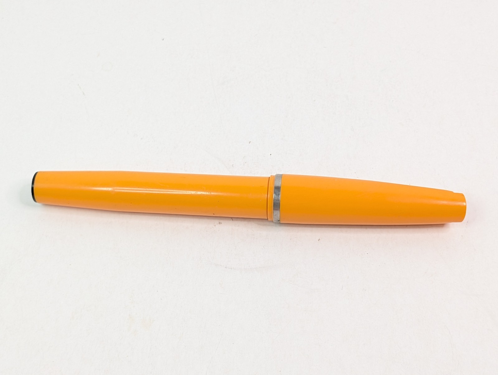 Large Oversized Jumbo 9″ Orange Ball Point Pen Novelty Gag Office Italy Vintage