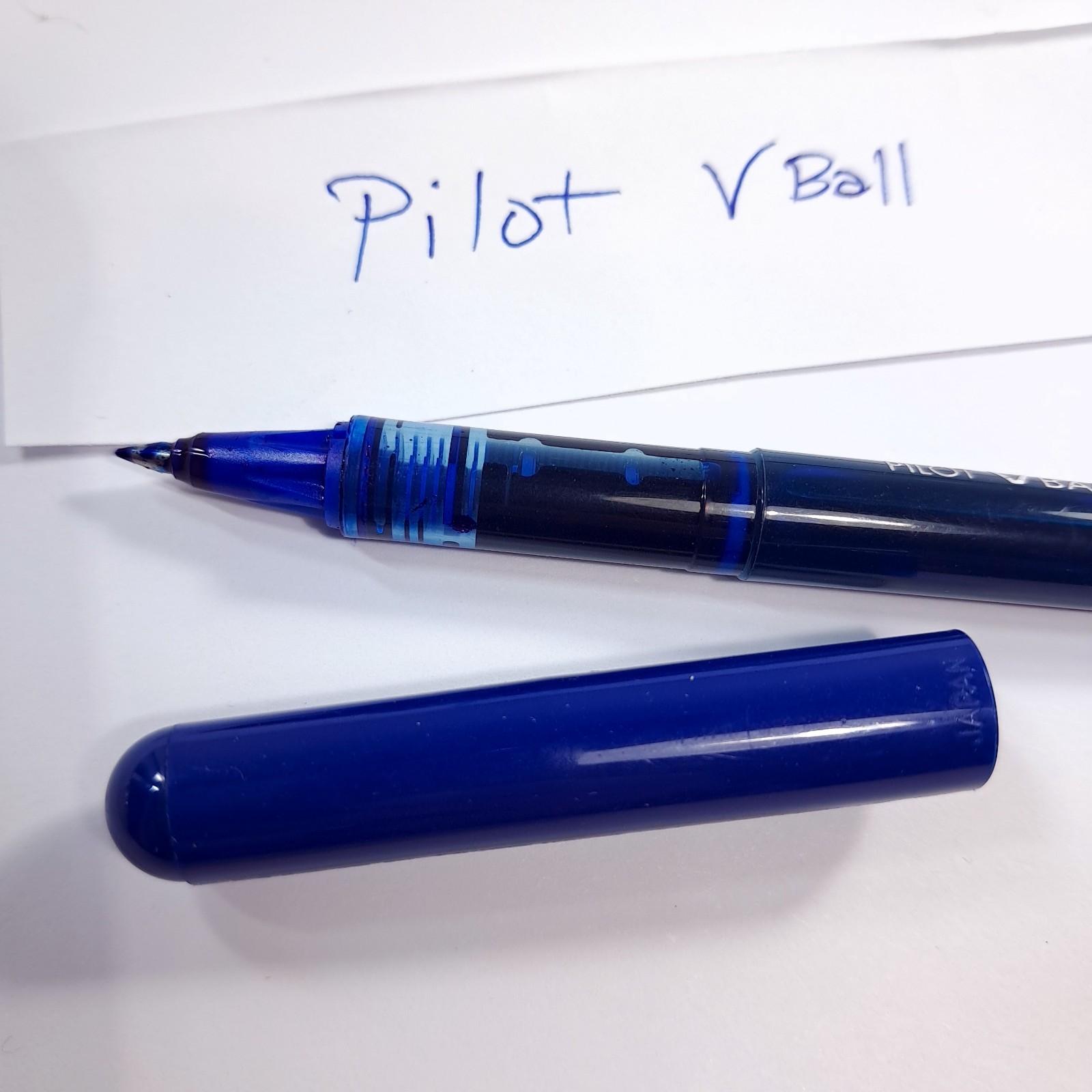 Vintage Pilot Vball Extra Fine pen Blue Ink Rolling Ball v-ball cap capped works
