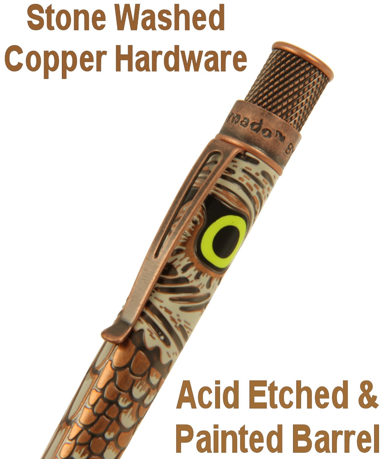 Owl Rescue / Acid Etched Twist Action Ballpoint Pen #VBP-2376 By Retro 51