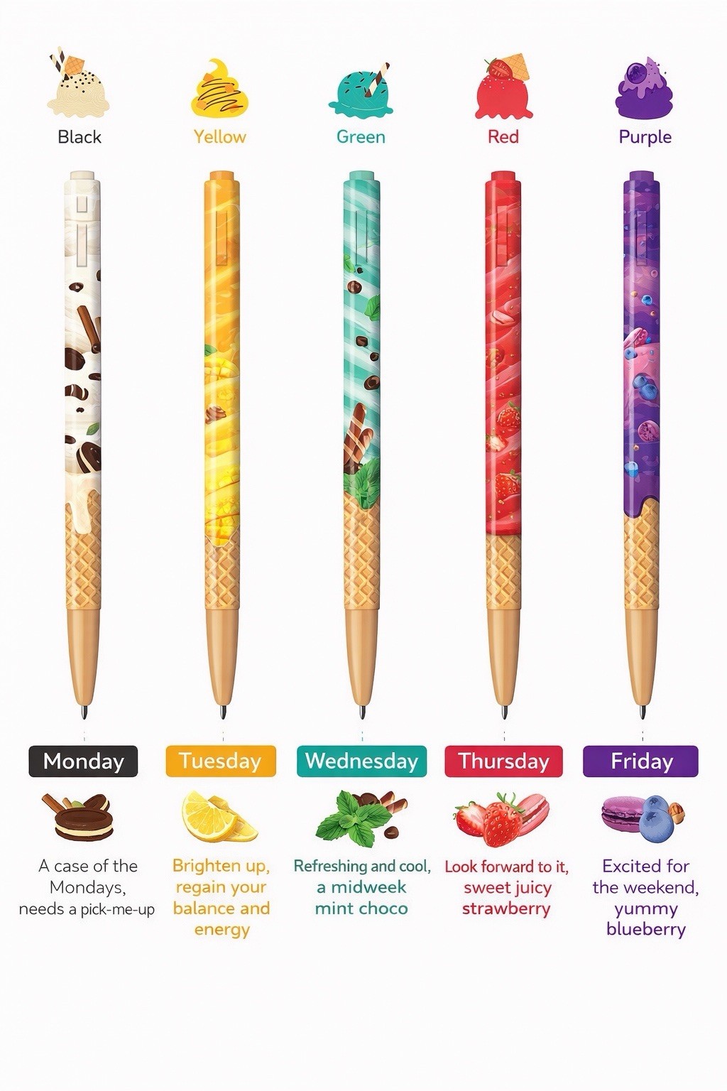 Monami 153 Story Pen Set 20pcs Korean Cute Stationery Smooth Writing Gift Set
