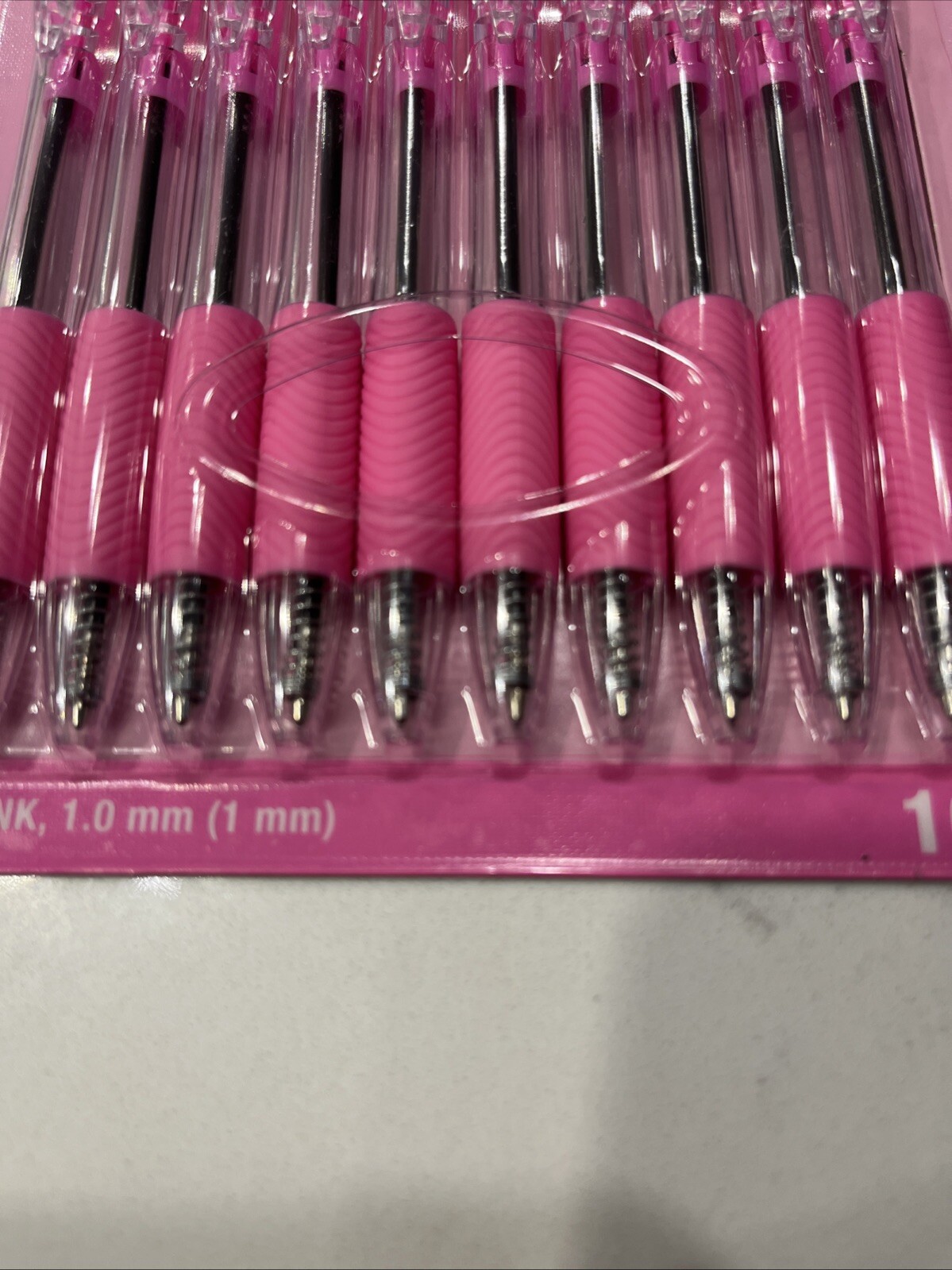 Breast Cancer Awareness 20 Pcs (2/10 Packs)Pink Ribbon Ballpoint Pens, Black Ink
