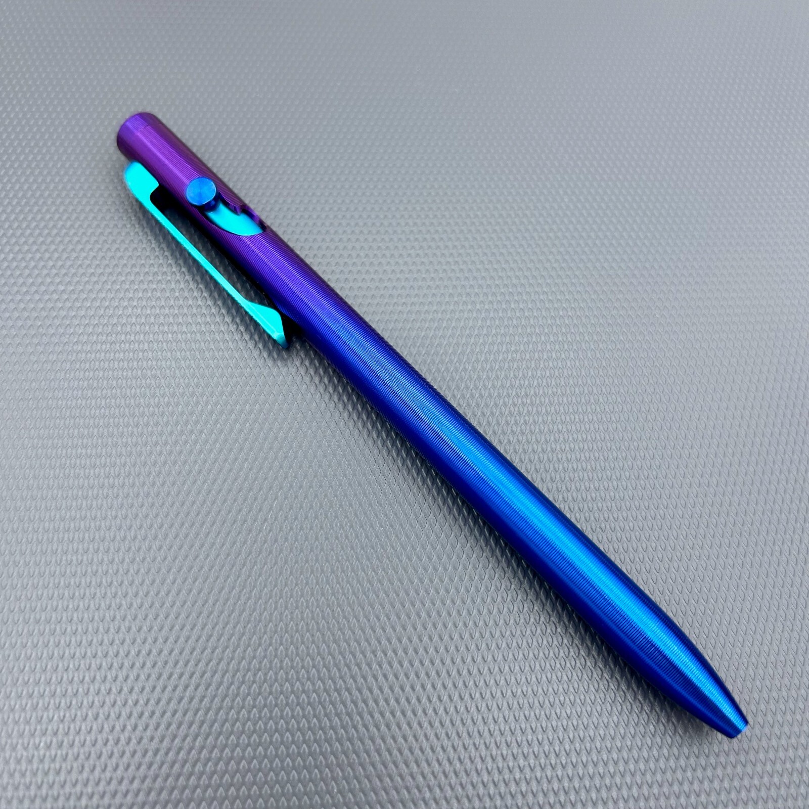 Tactile Turn – Titanium Slim Bolt Action Standard Size Pen Custom Tribal Clip