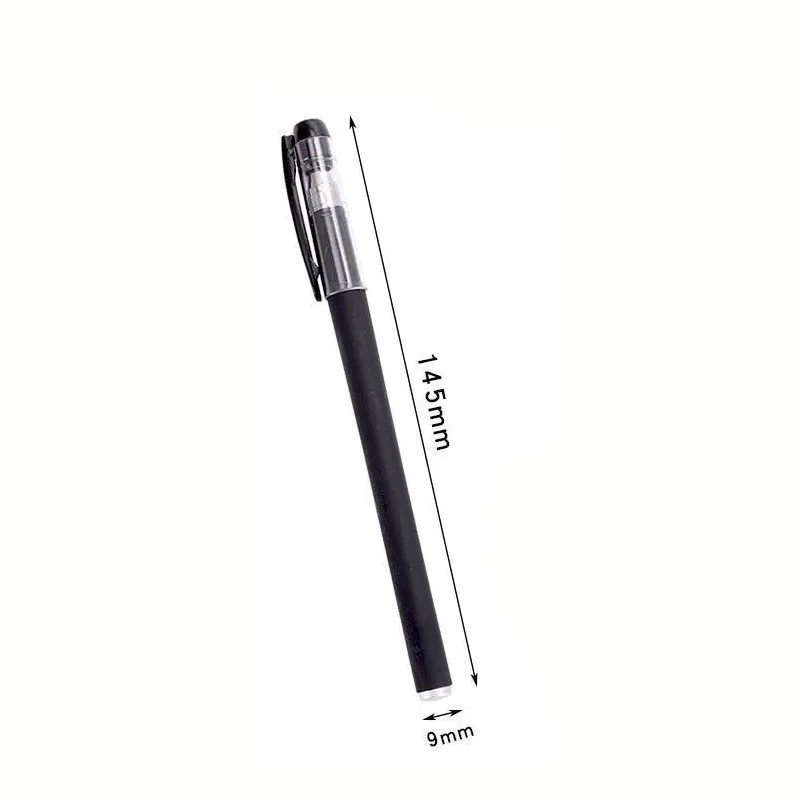 10PCS Ball Point Pens BLACK Gel Ink Pen Smooth Writing – 0.5mm Nib – Best Price