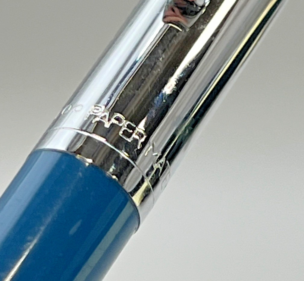 Paper Mate Double Heart Profile Light Blue/Chrome Cap, Blue Ink, Works – Mexico