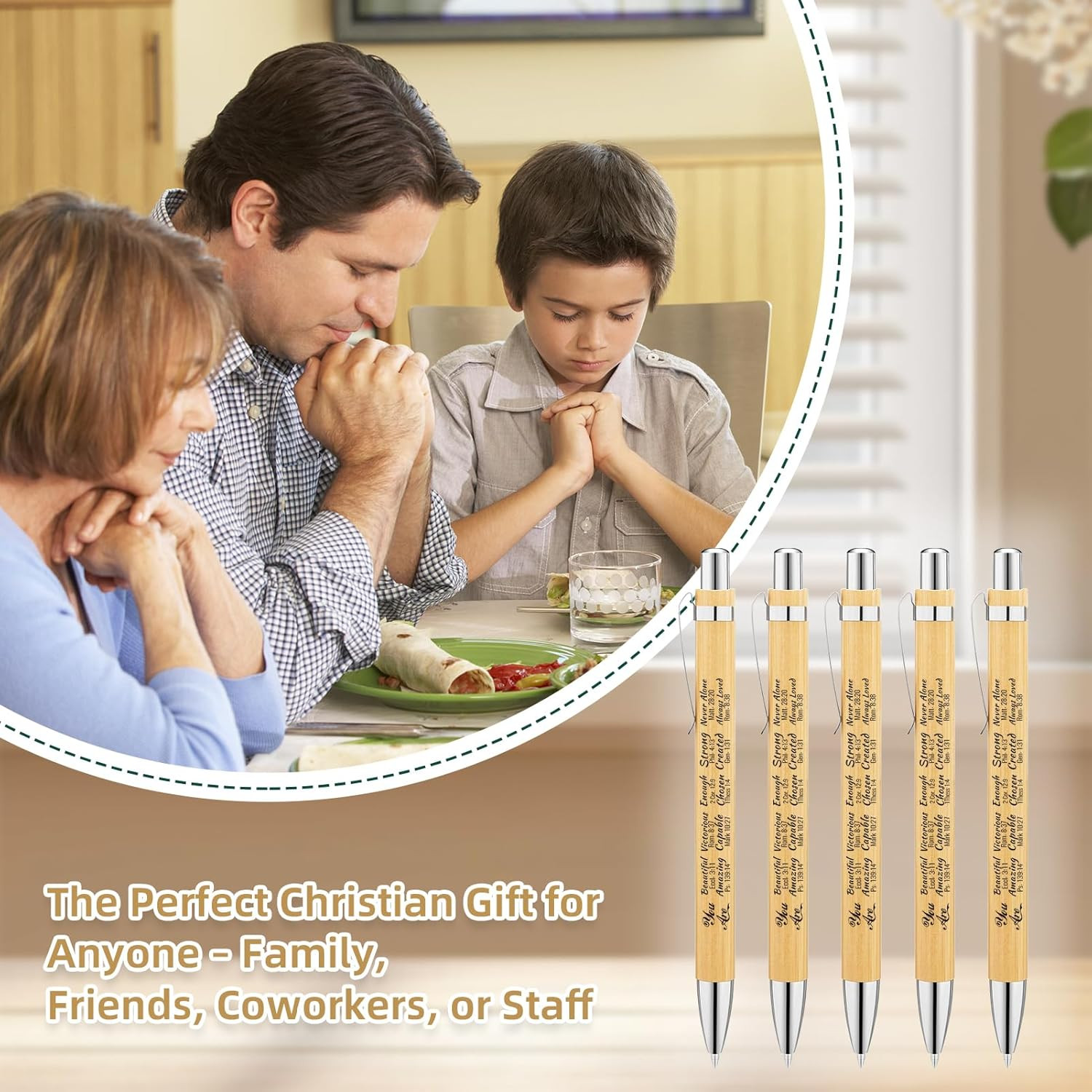 20 Pcs Christian Gifts Bible Verse Pens – 10 Christian Pens with Inspirational B