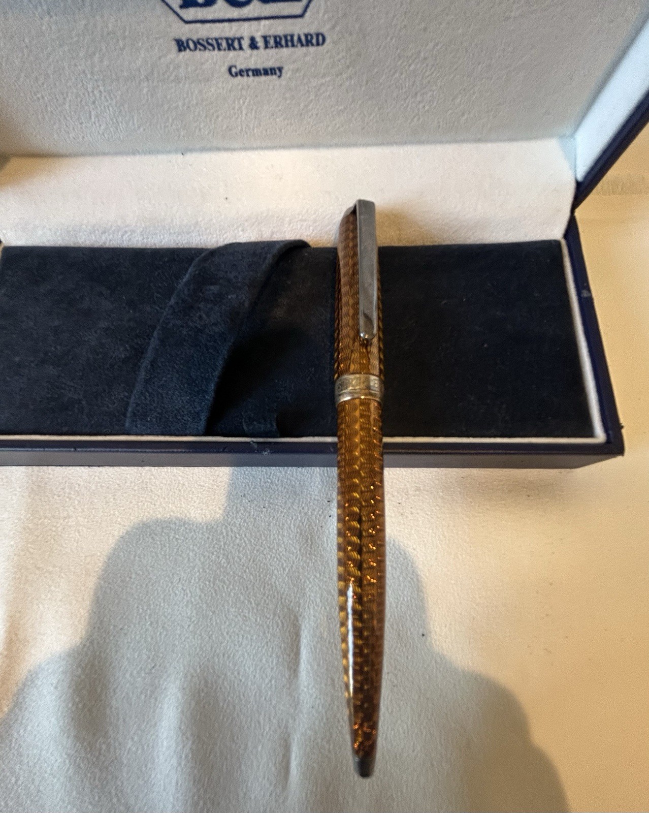 Bossert & Erhaud Sterling Pen Bronze Color New With Box Made In Germany