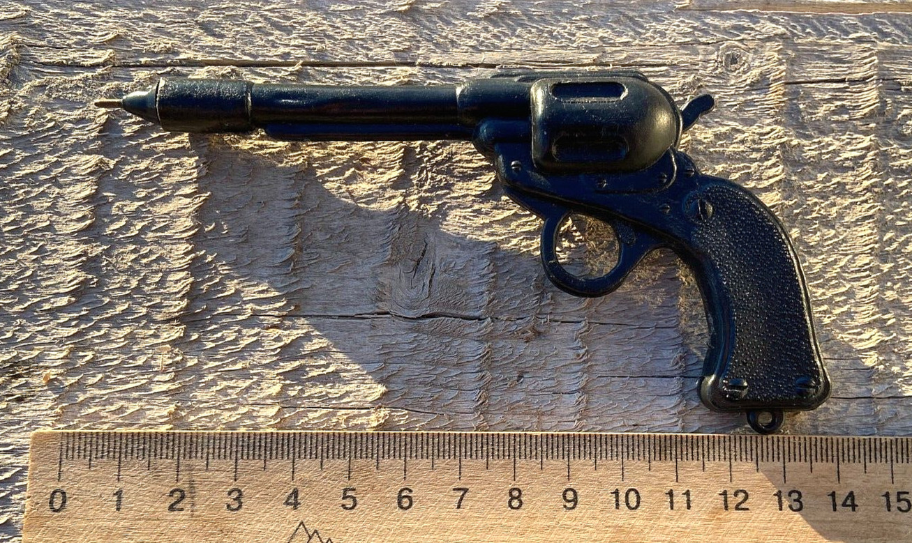 Vintage Souvenir Mini Ballpoint Pen Pistol USSR Ukrainian Sellers