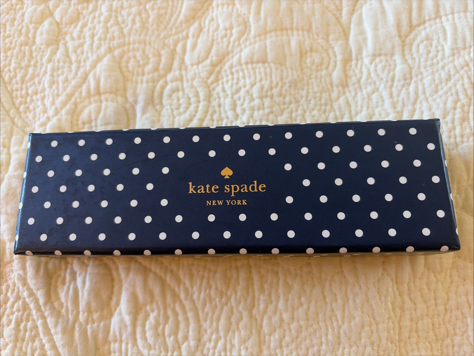 Kate Spade New York Navy Larabee Dot Black Ink Ballpoint Pen – NEW IN BOX