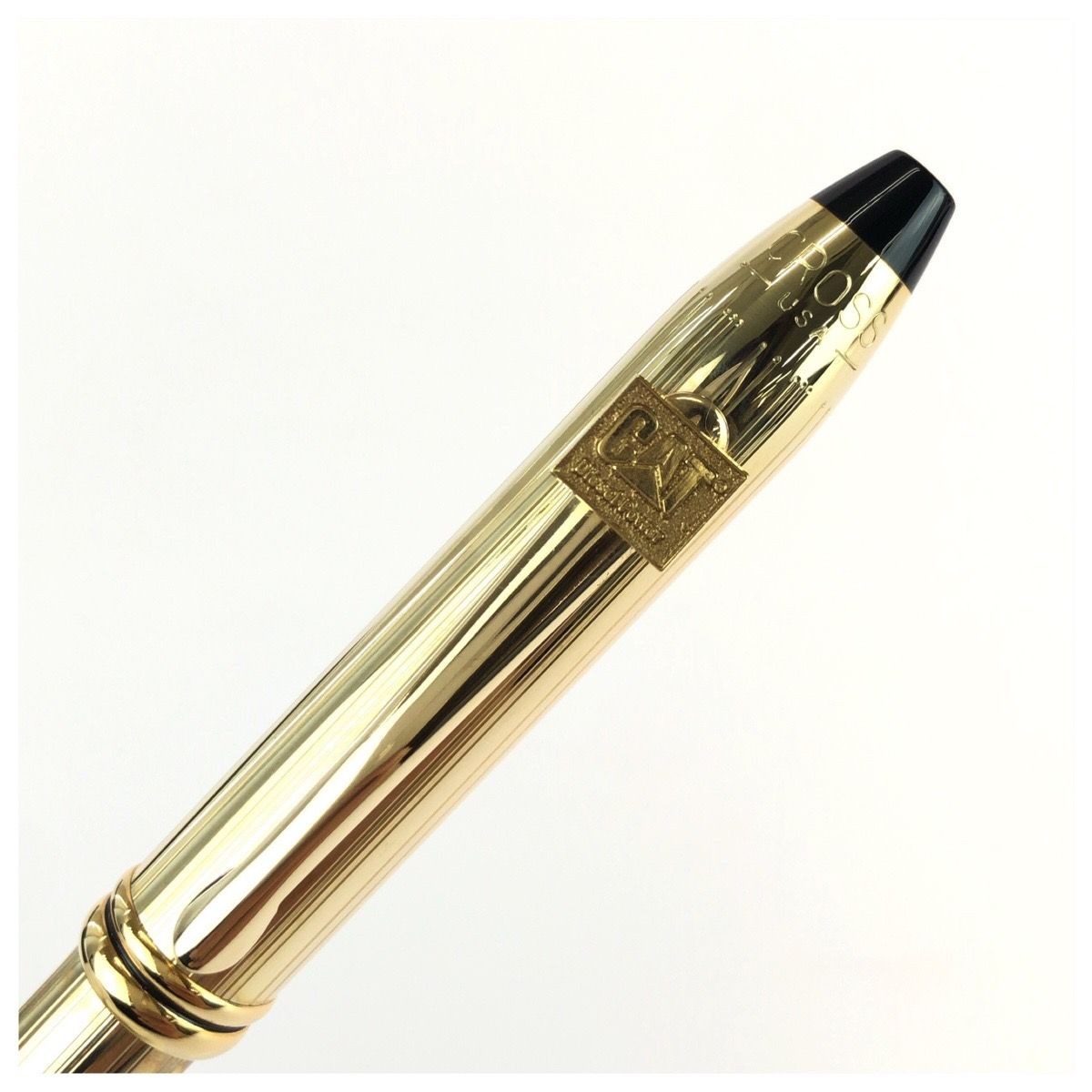 CROSS Vintage Townsend Gold Brass Ballpoint Pen Unisex Ladies 602593 [Used]