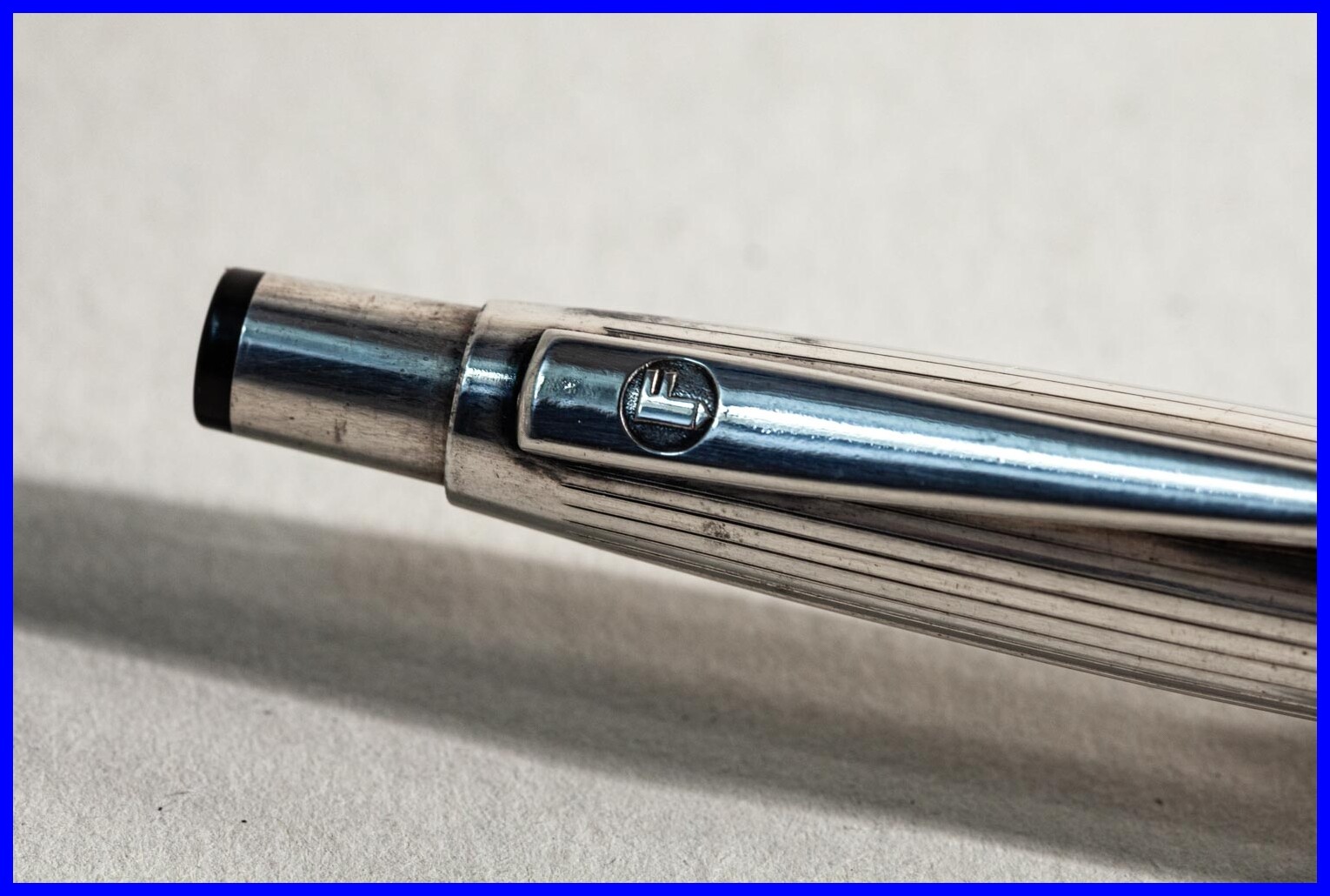 Fend Truxa Silver-Plated Ballpoint Pen – To 1960 – BMW Advertising,New Mine Blue