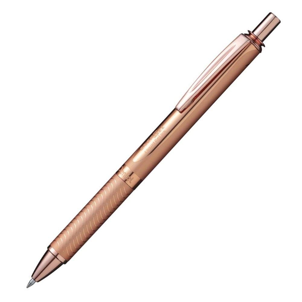 EnerGel Sterling Rose Gold Refillable Gel Pen 0.35mm Black Ink Writing Instru…