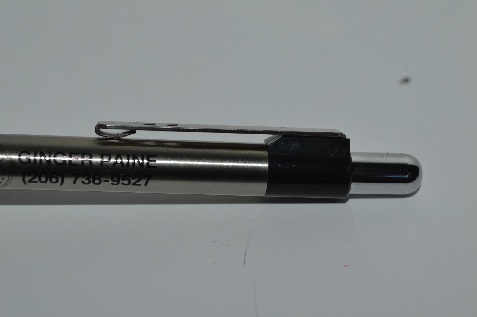 Paper Mate DYNAGRIP Ball Pen St Steel ELLIOT SALES Promo Made In Japan MOC 90’s