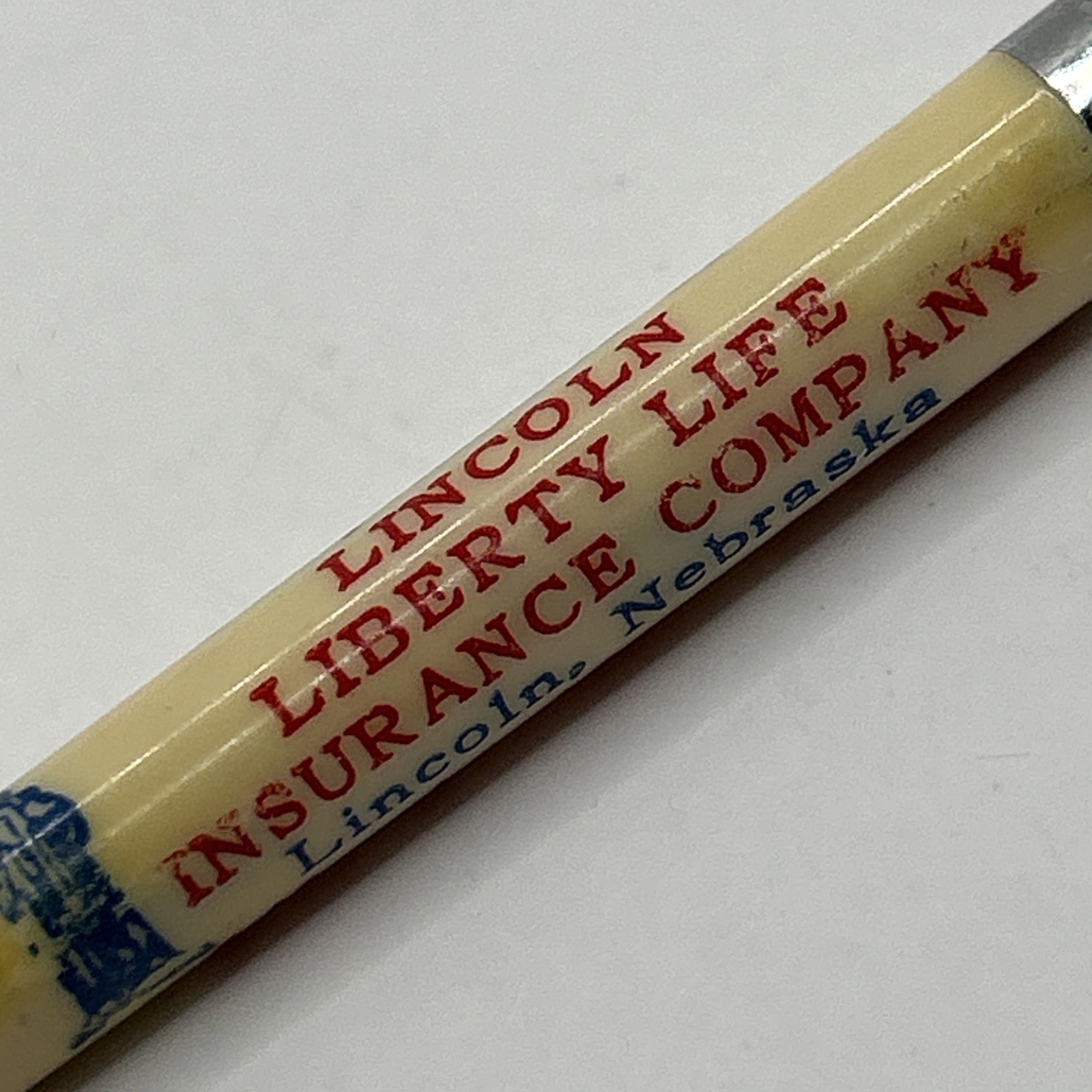 VTG Ballpoint Pen LINCOLN LIBERTY LIFE INSURANCE CO. Nebraska