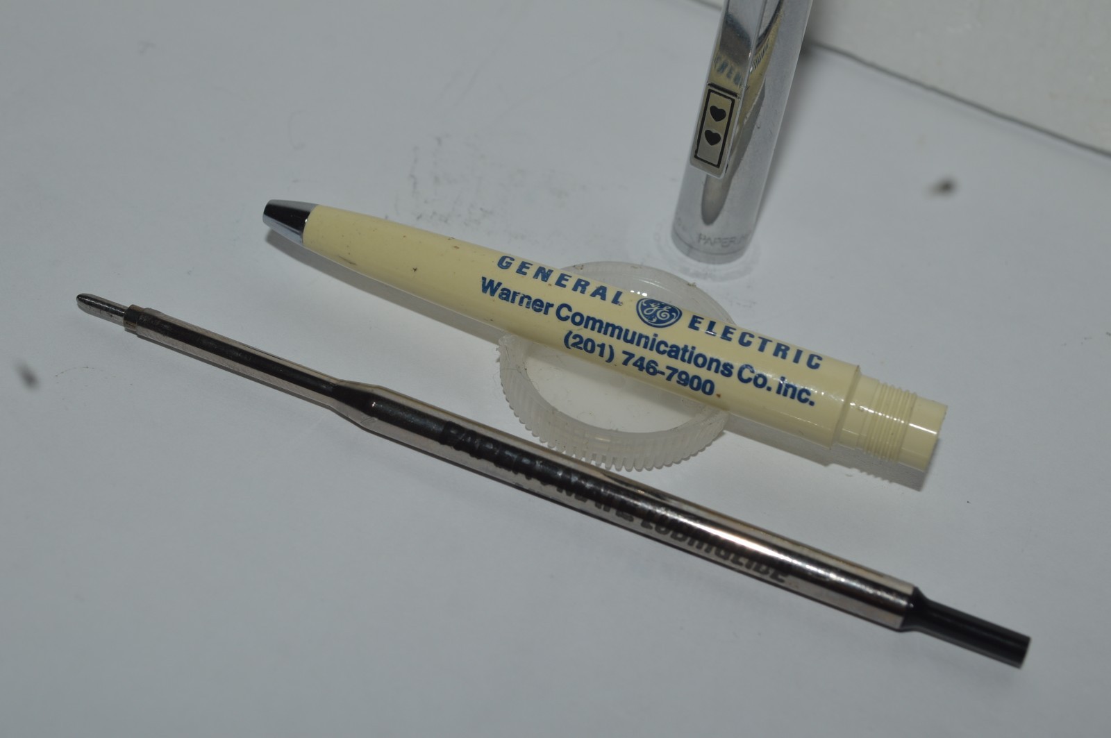 PAPER MATE Profile #2 Reg Grip Ballpoint Pen GE Warner Comm Promo Mexico