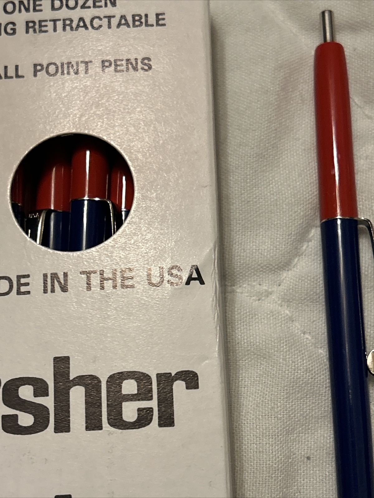 (12) Vintage Pen United States Senate Red White Blue Retractable Government USA