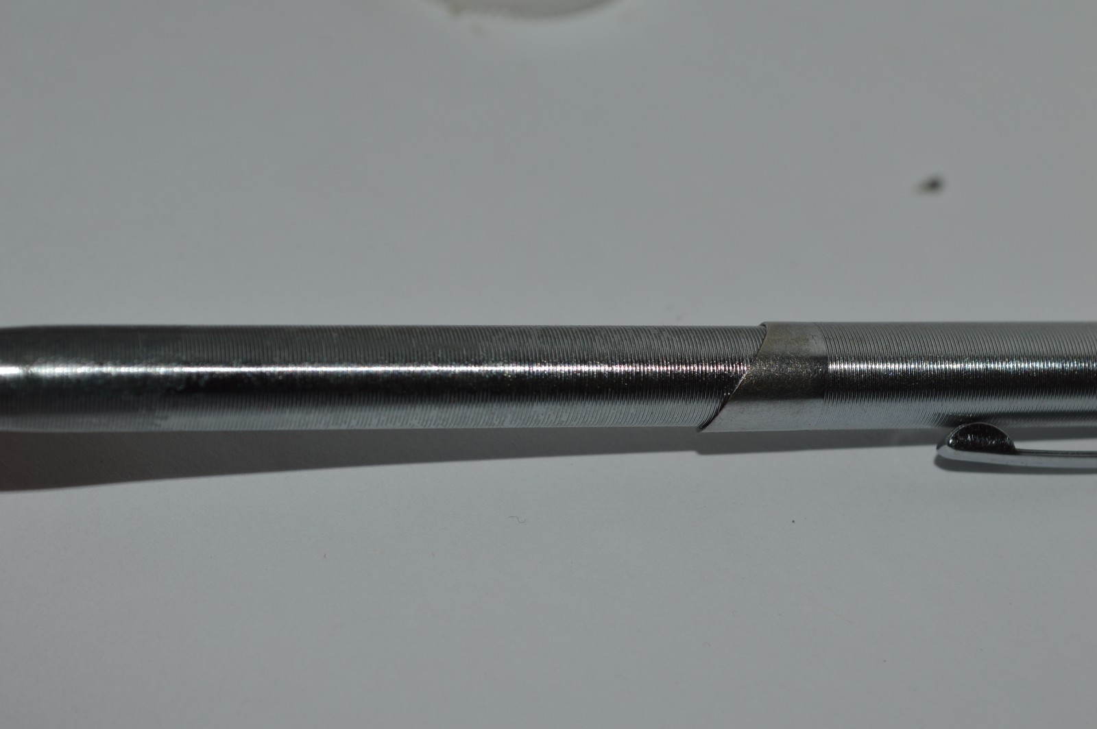 RITEPOINT Ballpoint Pen Grooved Stainless Steel Made in USA Circa 1950’s