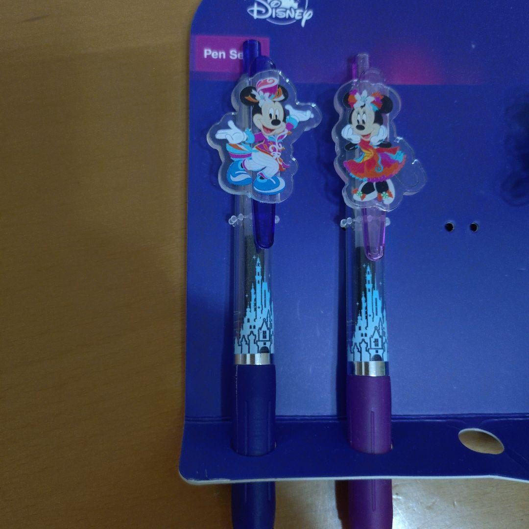 Hong Kong Disneyland ballpoint pen set of 6 #3c437d