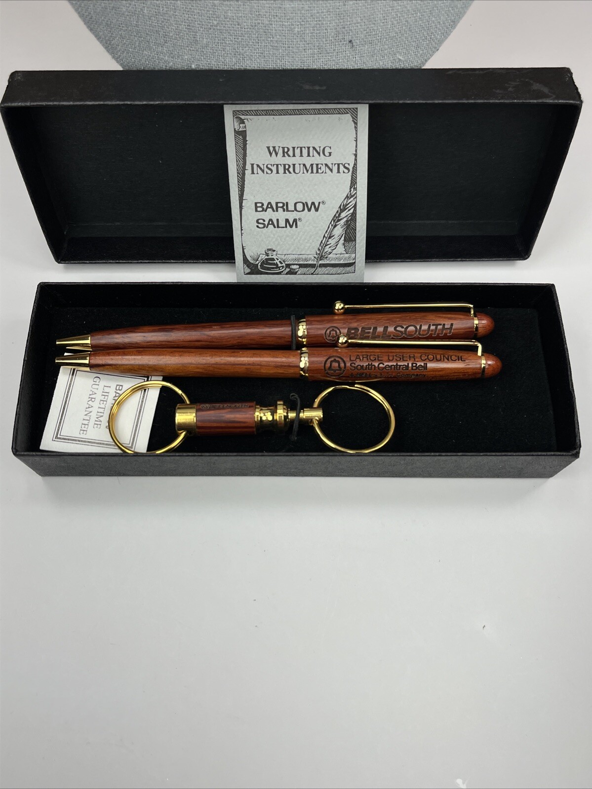 Vintage 3 Piece Barlow Pen & Keychain Set South Central Bell-Bell South Need Ink