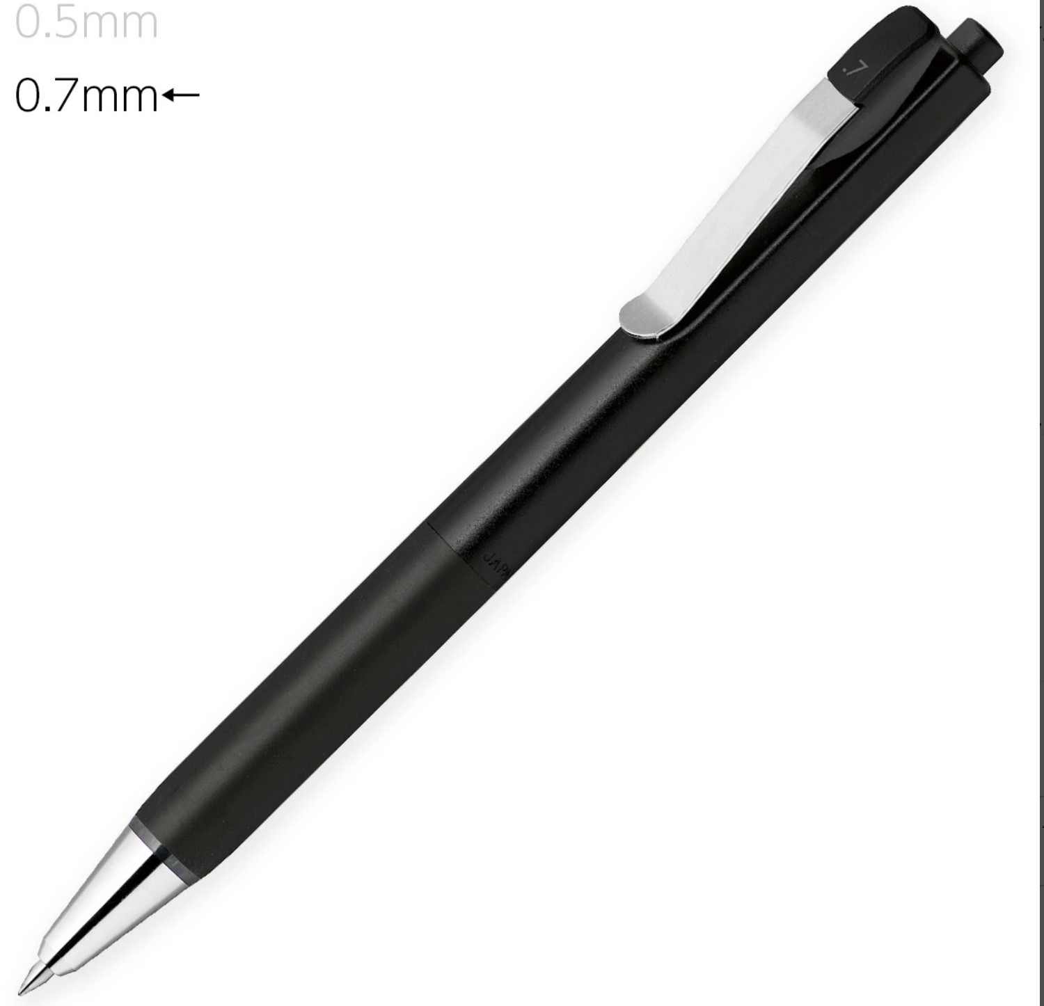 Zebra Blen U Ballpoint Pen 0.7mm Black Ink 3 Body Color BA87