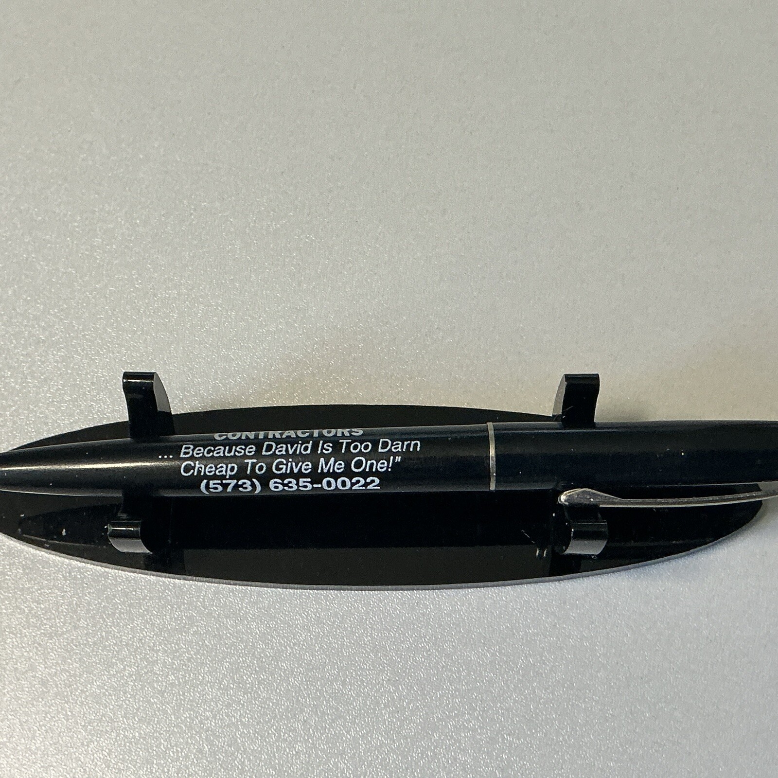 VTG Ballpoint Pen – Central Waterproofing Contractors David Is Darn Cheap – B119