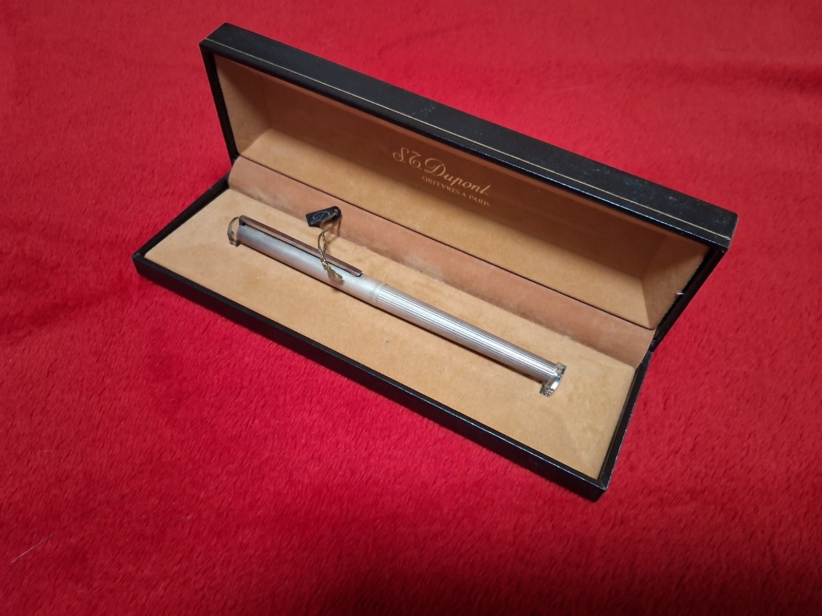 Rare Vintage S.T.Dupont Orfevres A Paris 925 Solid Silver Pen SN E9FT3A