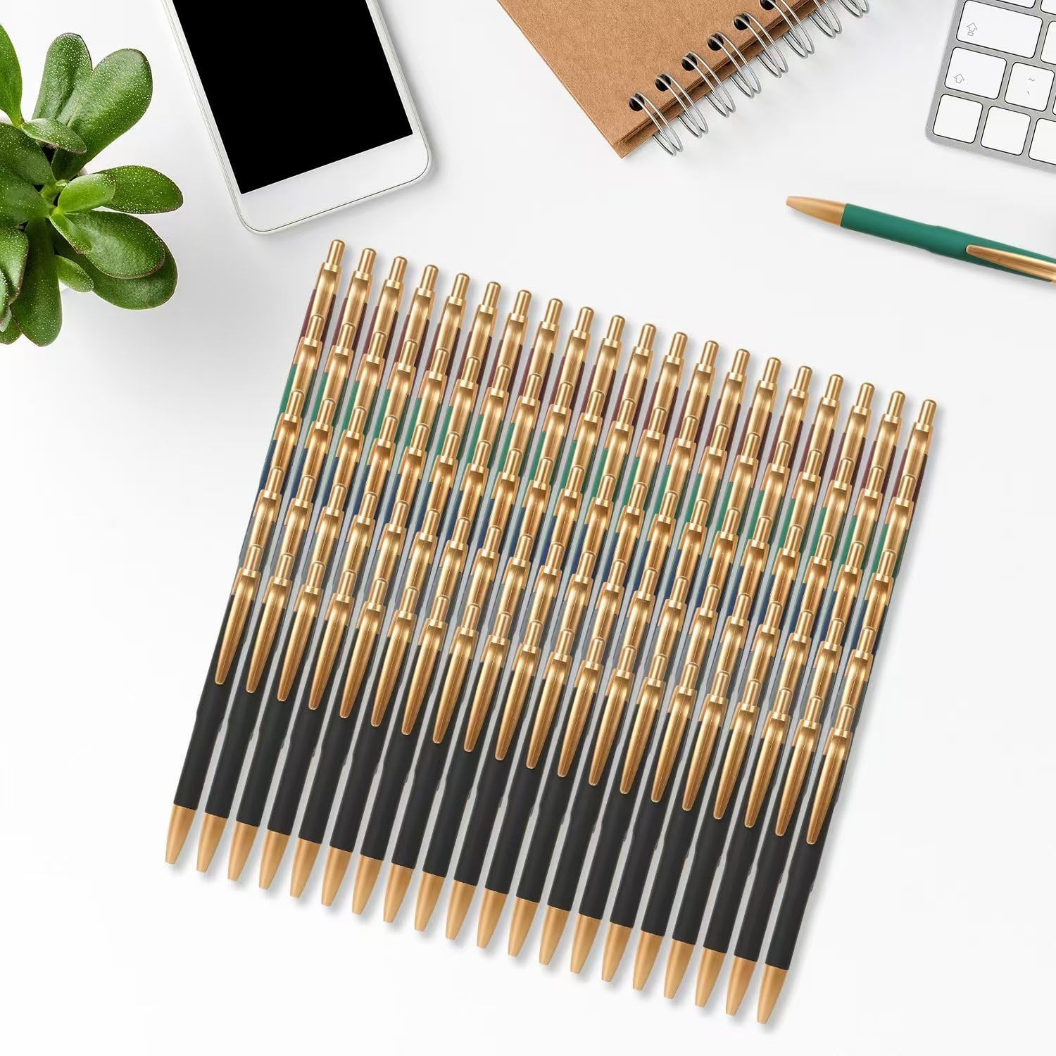 Aozora Retractable Ballpoint Pens 1.0mm 200-Pack