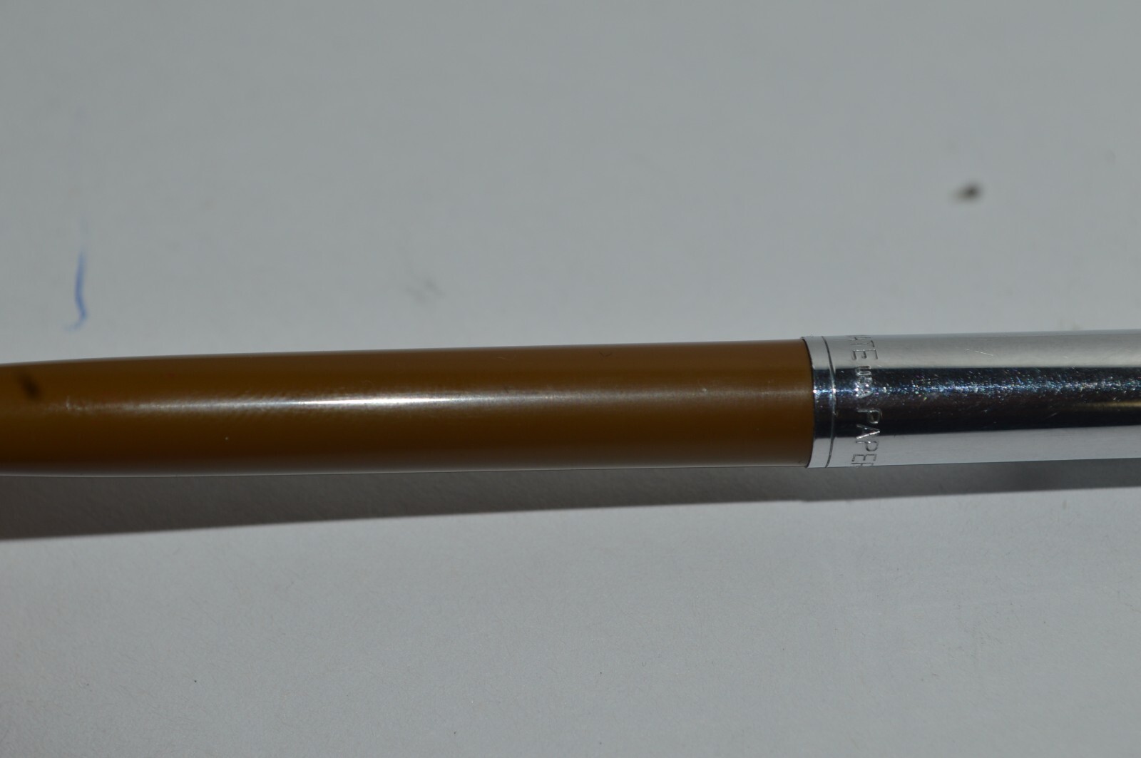 PAPER MATE Profile Slim Grip Ballpoint Pen Brown-Chrome Barrel Made In USA 1990s